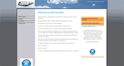 Desktop Screenshot of aaa-couriers.com